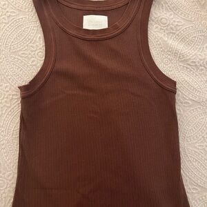 Citizens Of Humanity Chocolate Ribbed Maxi Dress